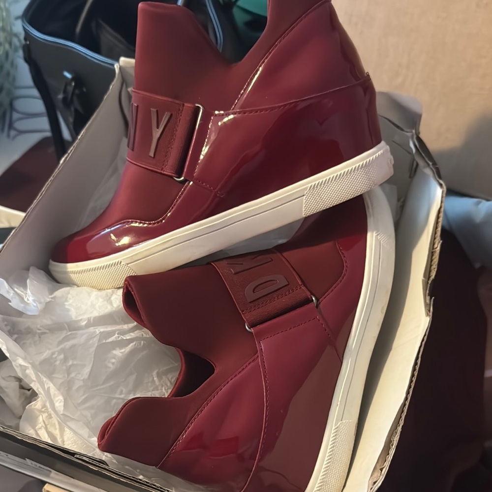 Dkny Red Sneakers for Bold Comfort